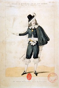 Hurteaux in the role of Lord Enrico Ashton, in the opera Lucie de Lammermoor, by Gaetano Donizetti by French School