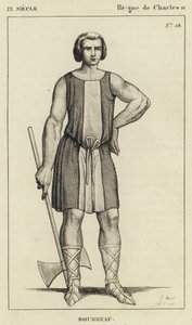 9th Century, Reign of Charles II, Executioner (engraving) by French School