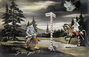 I am ready, First World War postcard, 1914