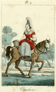 Illustration no. 4, Cauchoise costume by French School
