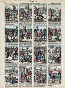 Images of Epinal of the Pellerin House - circa 1913 - Clovis or domination of the Francs in Gaul by French School