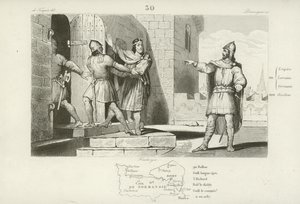 Imprisonment of Charles the Simple, King of Western Francia, 923 by French School