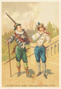 Infantry, Musketeer and Fife in 1580 by French School