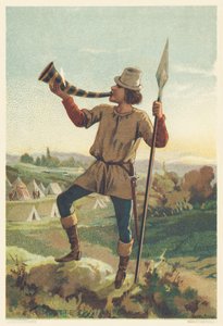 Infantry trumpet in the 14th century