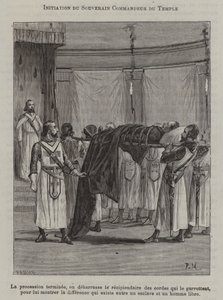Initiation of a Commander of the Temple by French School