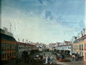 Interior Courtyard of the Imperial Stage-coach Service, early 19th century