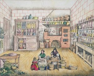 Interior of a French Country Kitchen, late 19th century