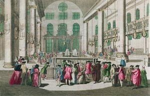 Interior of a Synagogue during the Festival of Purim by French School