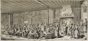 Interior of a cabaret 