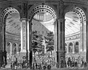Interior of the Rotunda in Vienna Housing the Universal Exhibition