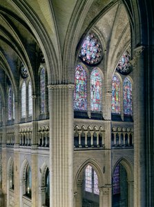 Interior of the Transept Crossing by French School