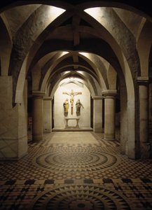 Internal view of the Cathedrale de Metz (Moselle) by French School