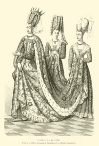 Isabeau de Baviere (engraving) by French School
