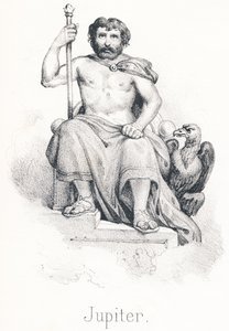 Jupiter: Son of Saturn and Rhee Brotherhood of Titan Child, he was fed by the goat Amalthee by French School
