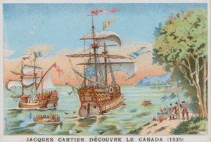 Jacques Cartier Discovering Canada, 1535