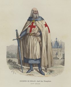 Jacques de Molay, Last Grand Master of the Knights Templar, 14th Century