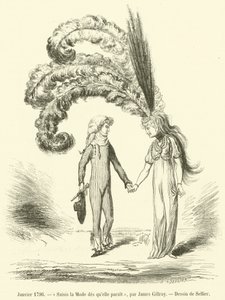 January 1796, Seize Fashion as Soon as It Appears (engraving) by French School