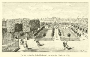 Palais-Royal Garden, View Taken from the Palace, 1774