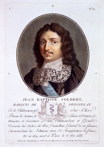 Jean-Baptiste Colbert, Marquis de Seignelay, from Portraits des grands hommes, femmes illustres, et sujets memorables de France