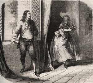 Jean Baptiste Poquelin, dit Moliere proposed to the comedian Mademoiselle de Brie (Catherine Leclerc du Rose) by French School