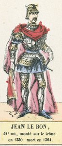 John the Good, 51st King, ascended the throne in 1350, died in 1364 by French School