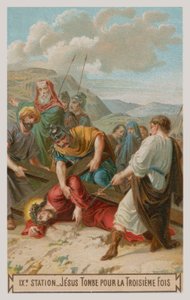 Jesus falls for the third time (The ninth Station of the Cross)