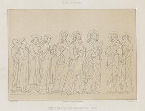 Jesus receives the envoys of John by French School