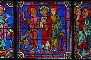 John the Baptist with Christ by French School
