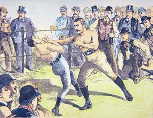 John L. Sullivan v. Charlie Mitchell on 10th March by French School