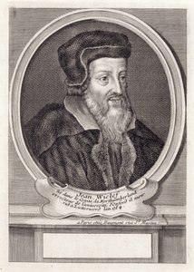 John Wycliffe, engraved by Daumont, Paris by French School