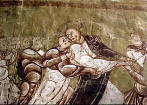 Judas Kissing Christ (detail) by French School