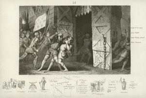 Killing of Etienne Marcel, provost of the merchants of Paris, by Jean Maillard, Paris, July 1358 by French School