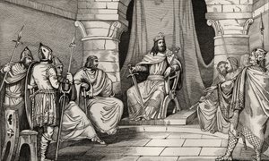 King Charibert in Council with Magistrates, from 