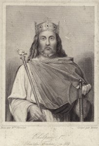 King Chilperic I of Neustria by French School