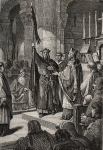 King Louis VII Takes the Oriflame at the Basilica of Saint Denis