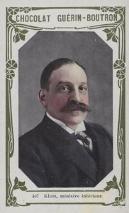 Klotz, Minister of the Interior