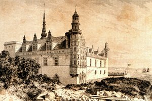 Kronborg Castle, Hillerod, Denmark, 1850s, from La Tour du Monde, published Paris, 1860s