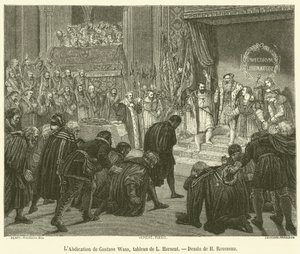 The Abdication of Gustav Vasa by French School