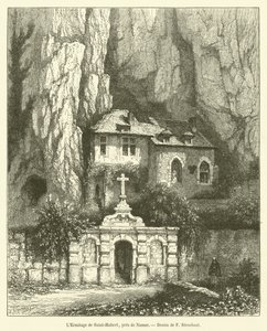 The Hermitage of Saint-Hubert, near Namur by French School