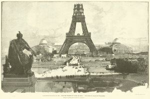 The 1889 Universal Exposition, State of the Works at Champ de Mars, View Taken from the Trocadero Palace, After the Photograph by M H-C Godefroy