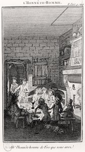 The Honest Man (engraving) by French School