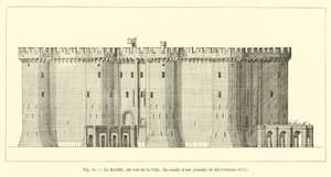 The Bastille, from the City Side, Facsimile of a Plate by Du Cerceau, 1575