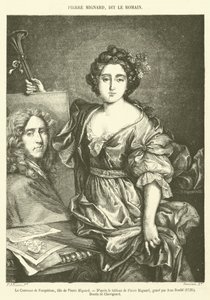 The Countess of Feuquieres, Daughter of Pierre Mignard (engraving) by French School