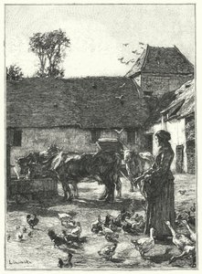 The Farmyard by French School
