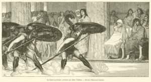 The Pyrrhic Dance (engraving) by French School