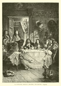 La Fontaine, Boileau, Moliere, and Racine by French School