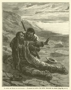 The Death of Burke in Australia (engraving) by French School