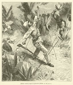 The Death of the Explorer Muller (engraving) by French School