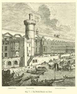 The New Gate in 1650 by French School