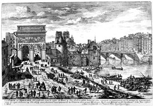 La Porte Saint Bernard, Paris by French School